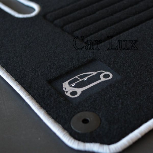 Alfombrillas a medida Smart Fortwo 450 Edition Velour gris